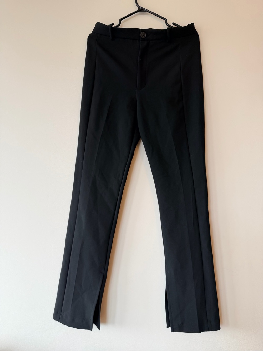 Zara Black Women's Tailored Dress Pants with Slit on the bottom